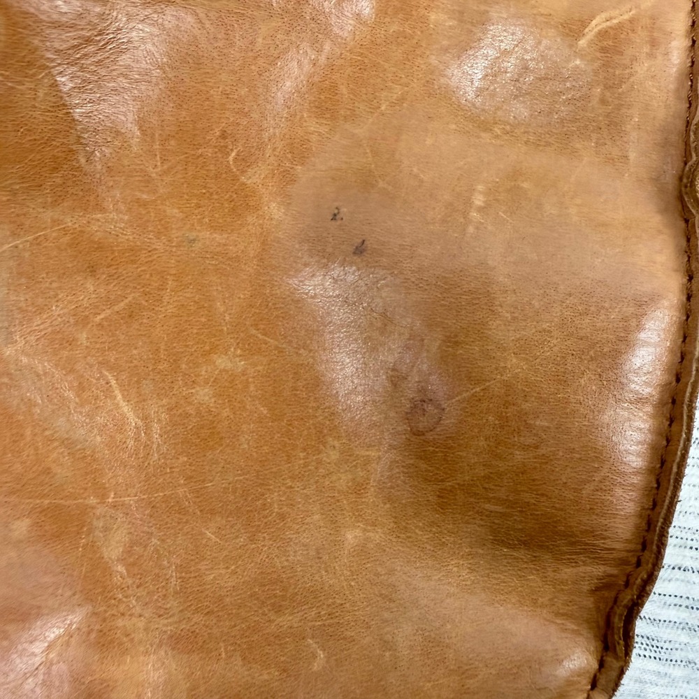 The Sak Silverlake Tan Leather Embossed Foldover Crossbody Bag Boho Western - Picture 12 of 14